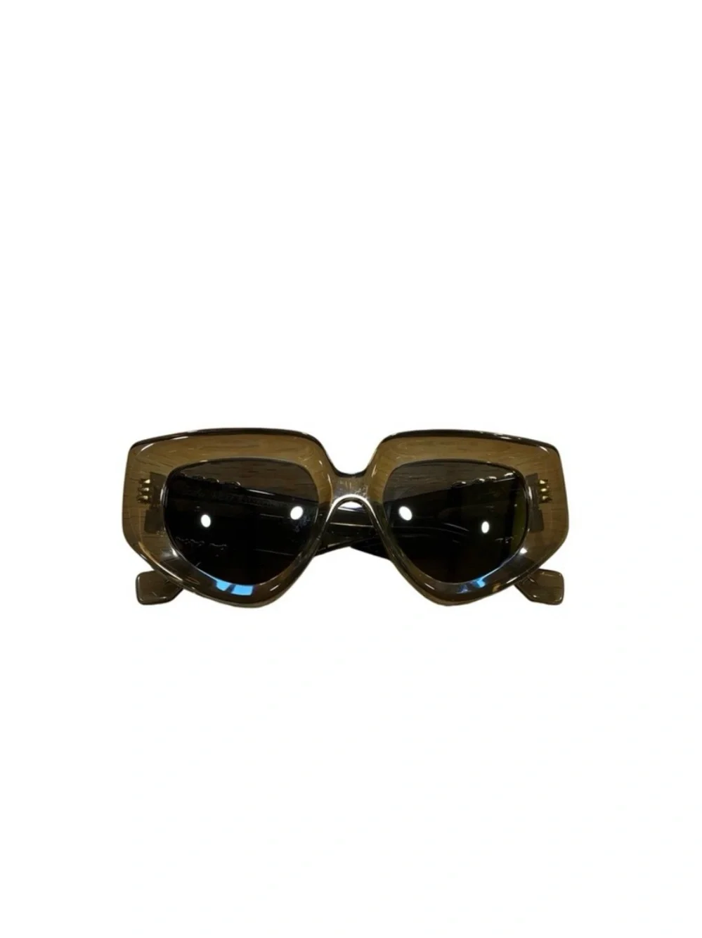 Loewe “Anagram” Cat-Eye Sunglasses with Gold Hardware